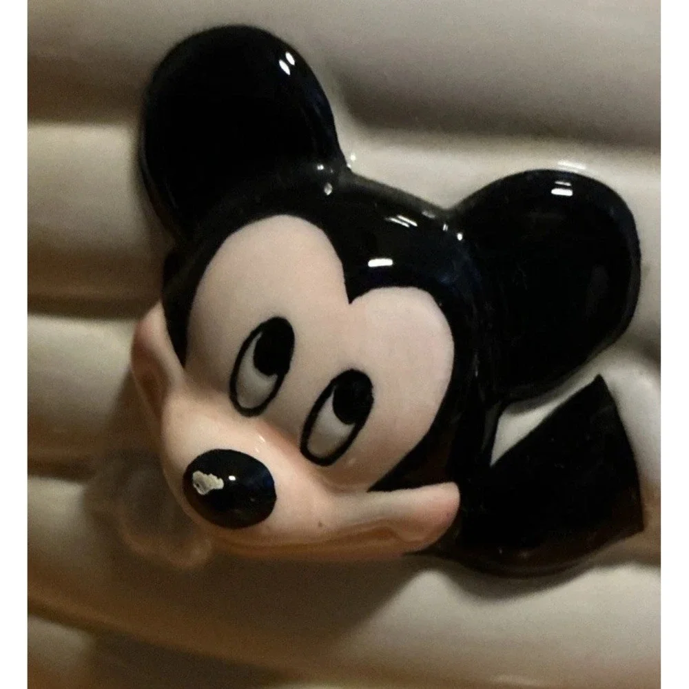 Disney Mickey Mouse Honeycomb Ceramic Cookie Jar, 10.5